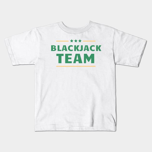 Blackjack Team Kids T-Shirt by TeesByTay